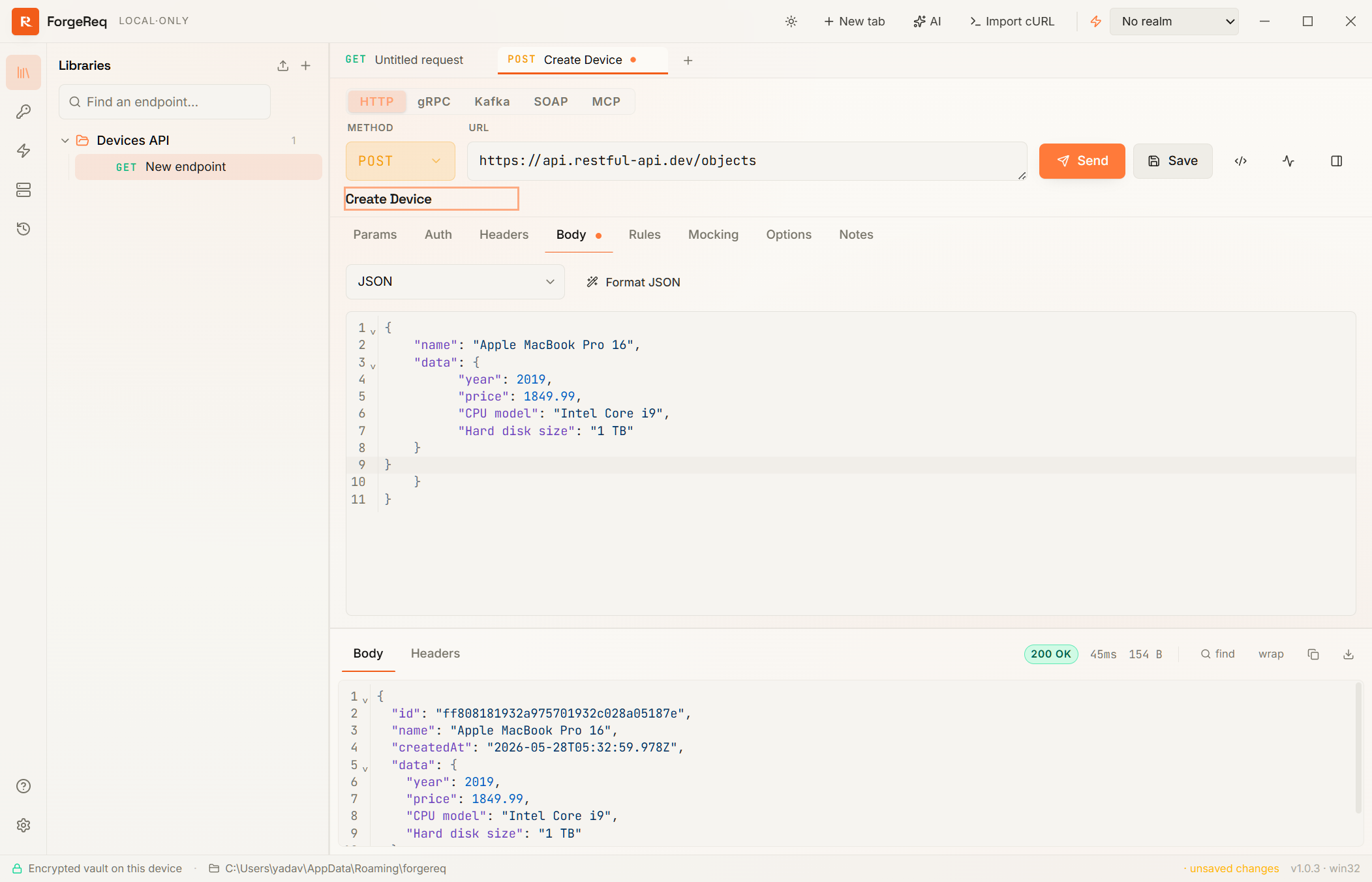 ForgeReq Workbench UI