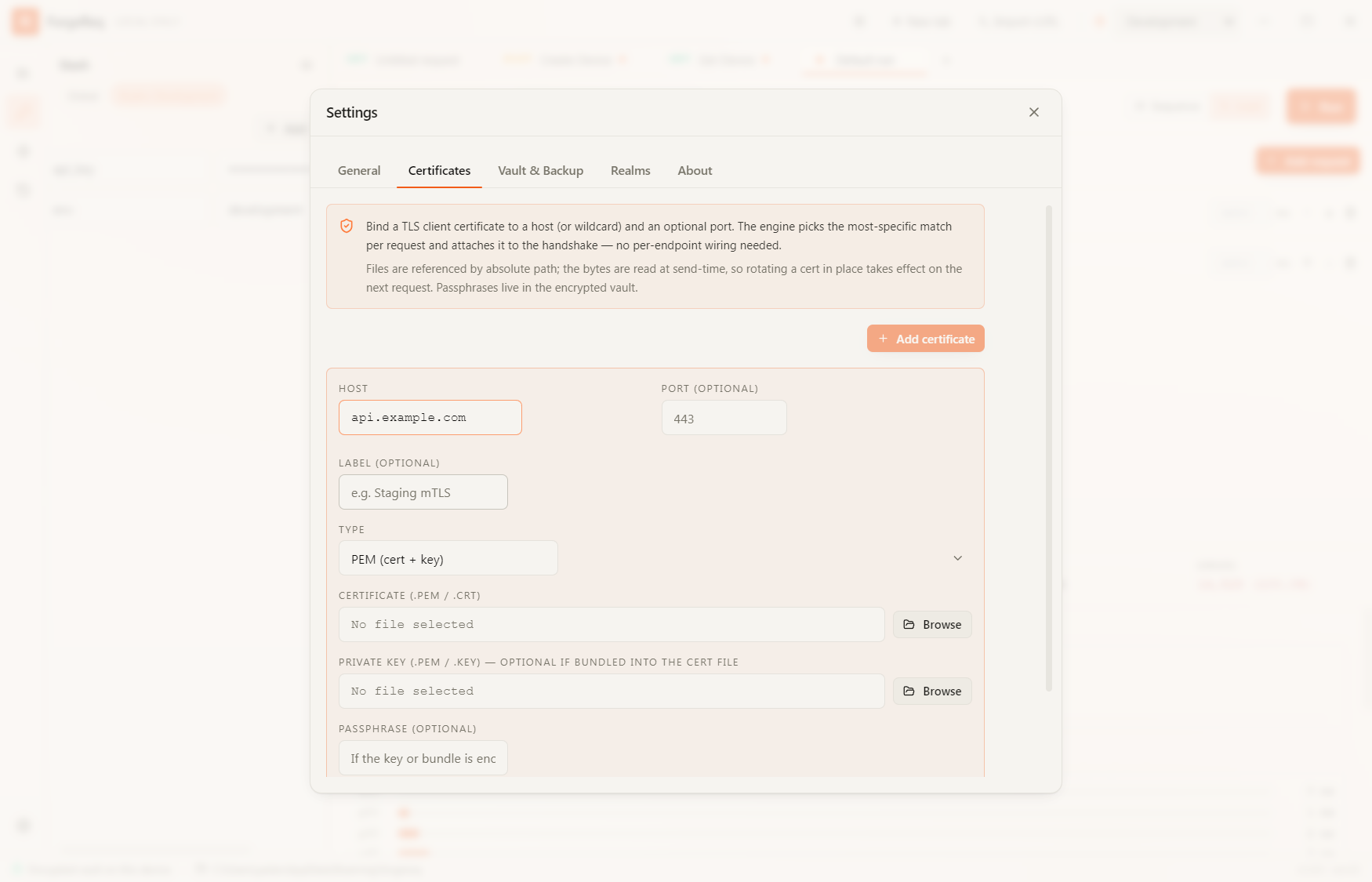 Client Certificates
